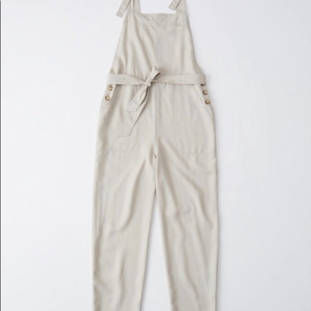 Abercrombie Cream Overalls